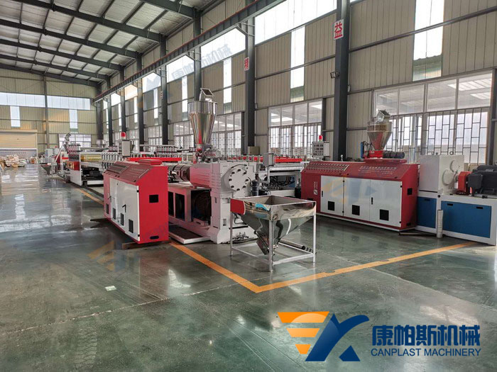 PVC crust foamed board production line