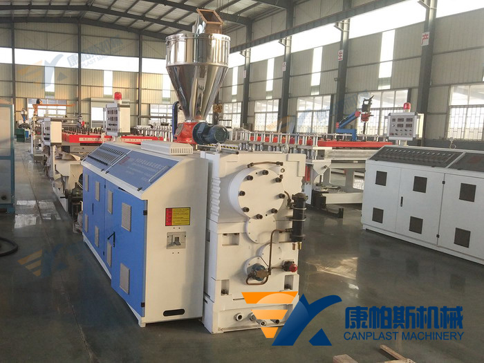 PVC wood plastic skinning foam board production line